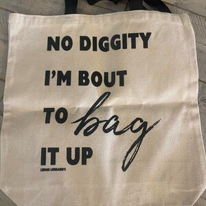 New! No diggity canvas bag